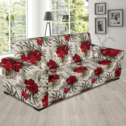 Hibiscus Print Design LKS3011 Sofa Slipcover