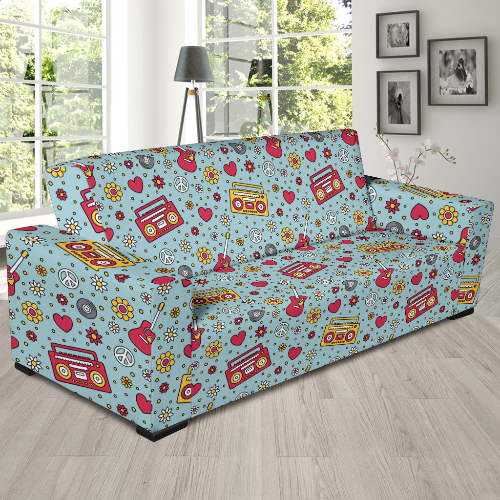 Hippie Print Design LKS307 Sofa Slipcover