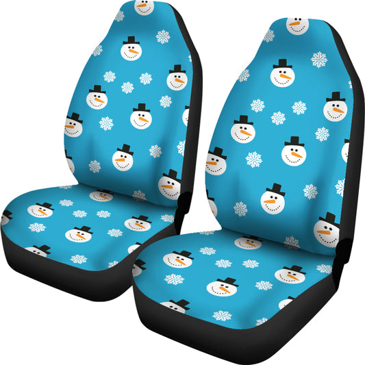 Snowman Print Design LKS303 Car Seat Covers