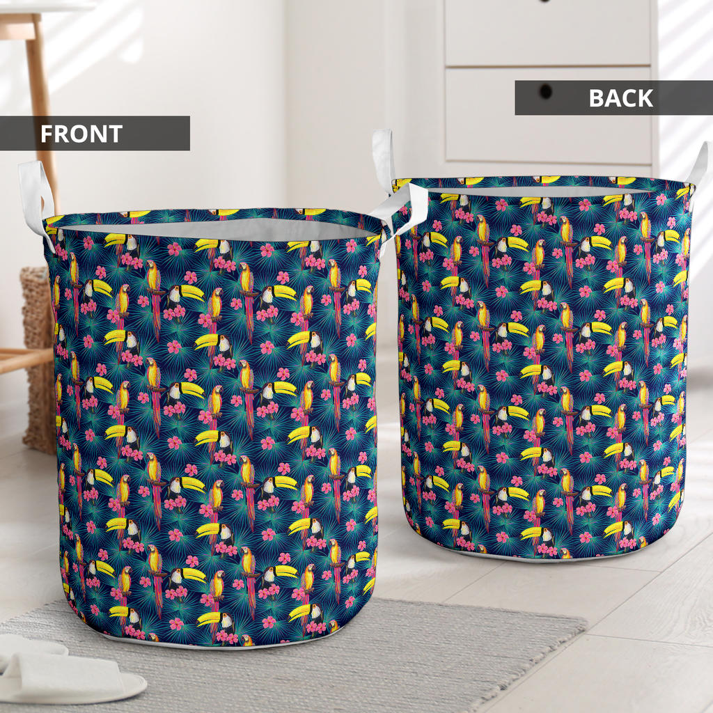Toucan Parrot Design Laundry Basket