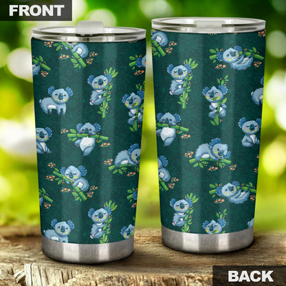 Koala Blue Design Print Tumbler