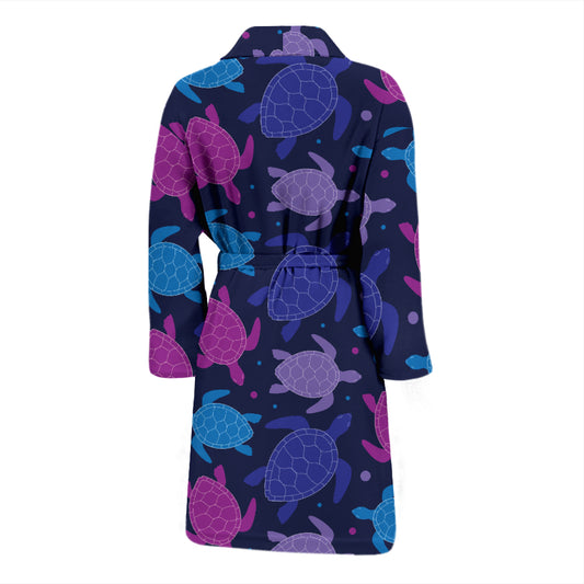 Sea Turtle Print Design LKS309 Men Bathrobe