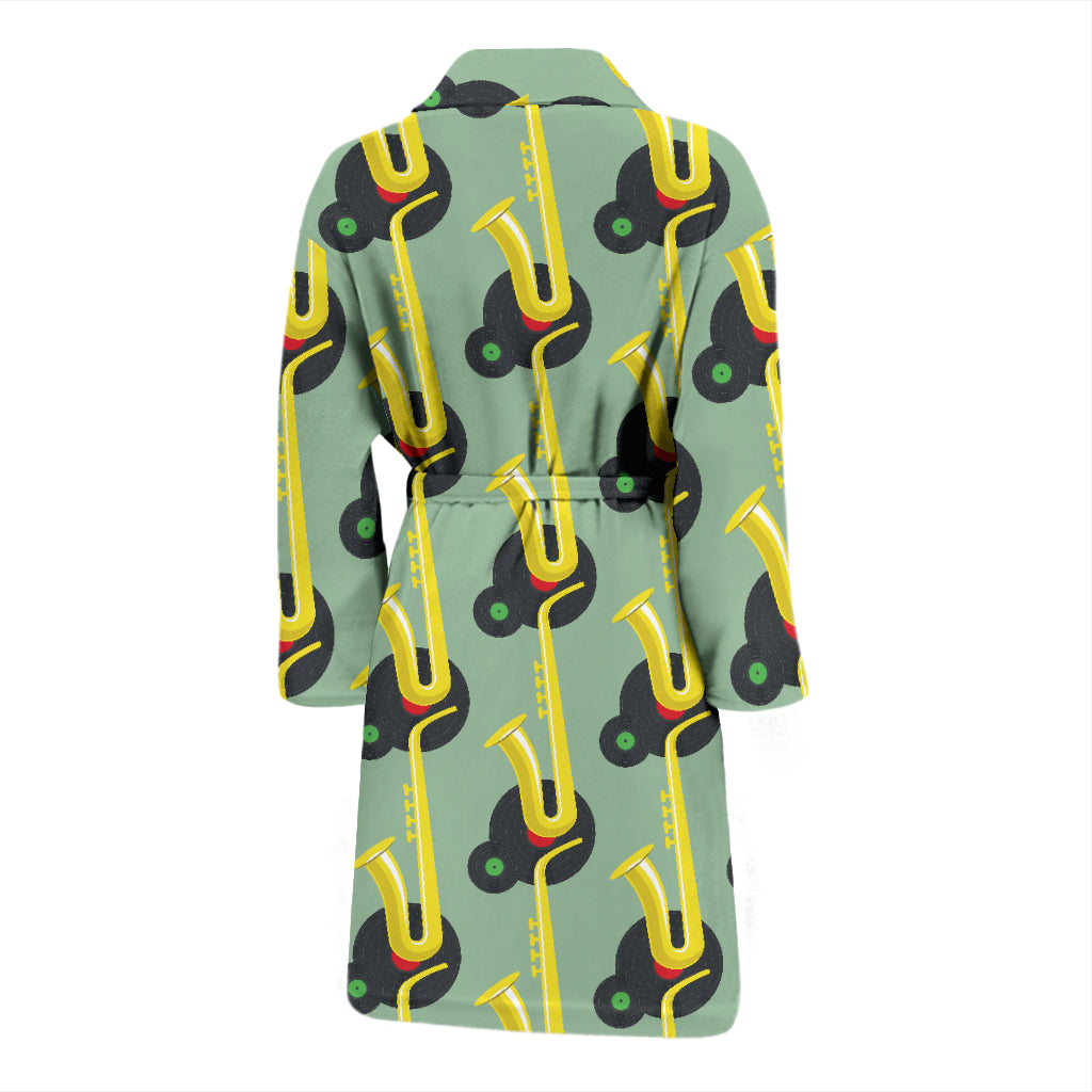 Saxophone Print Design LKS405 Men Bathrobe