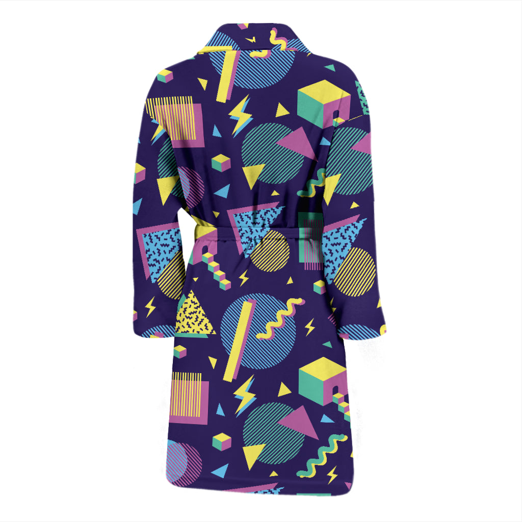 Geometric Print Design LKS401 Men Bathrobe