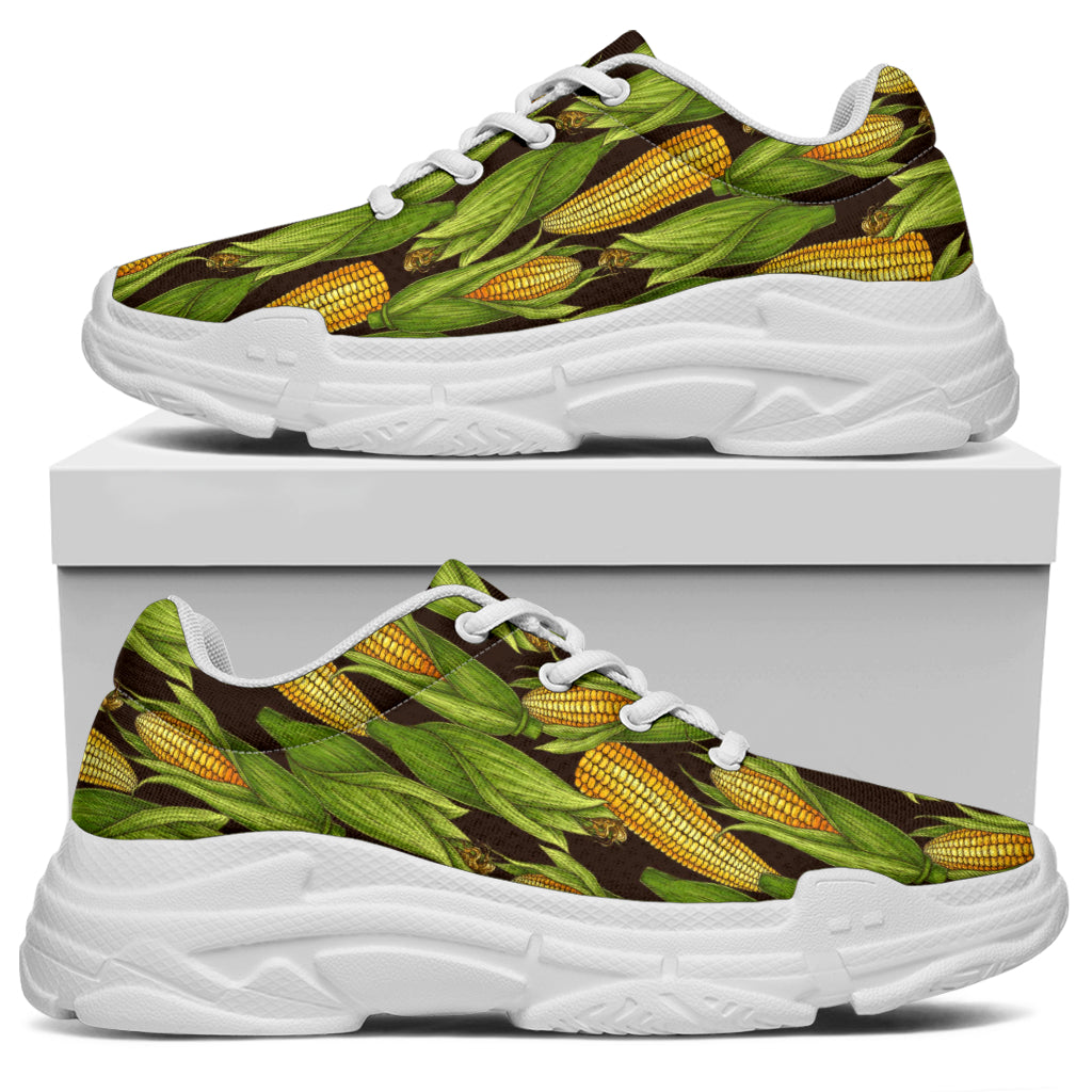 Agricultural Corn cob Print Chunky Sneakers