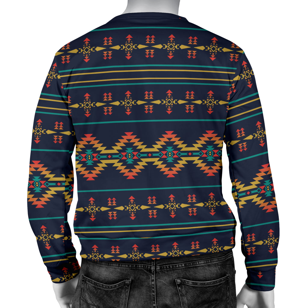 Southwest American Design Themed Print Men Long Sleeve Sweatshirt