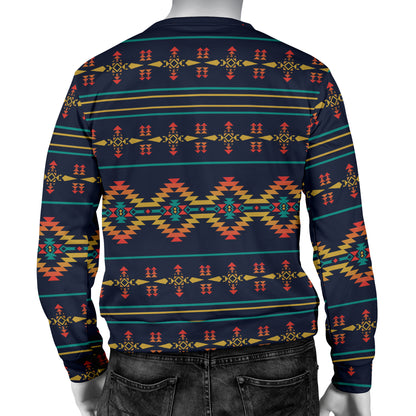 Southwest American Design Themed Print Men Long Sleeve Sweatshirt