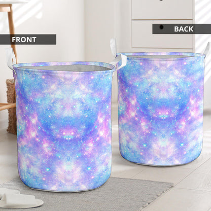 Galaxy Stardust Pastel Color Print Laundry Basket