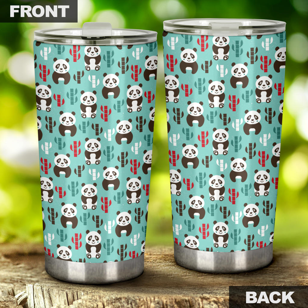 Panda Bear Cute Themed Print Tumbler