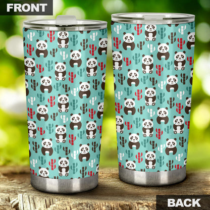 Panda Bear Cute Themed Print Tumbler