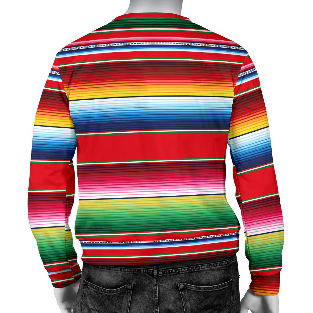 Serape Pattern Men Long Sleeve Sweatshirt
