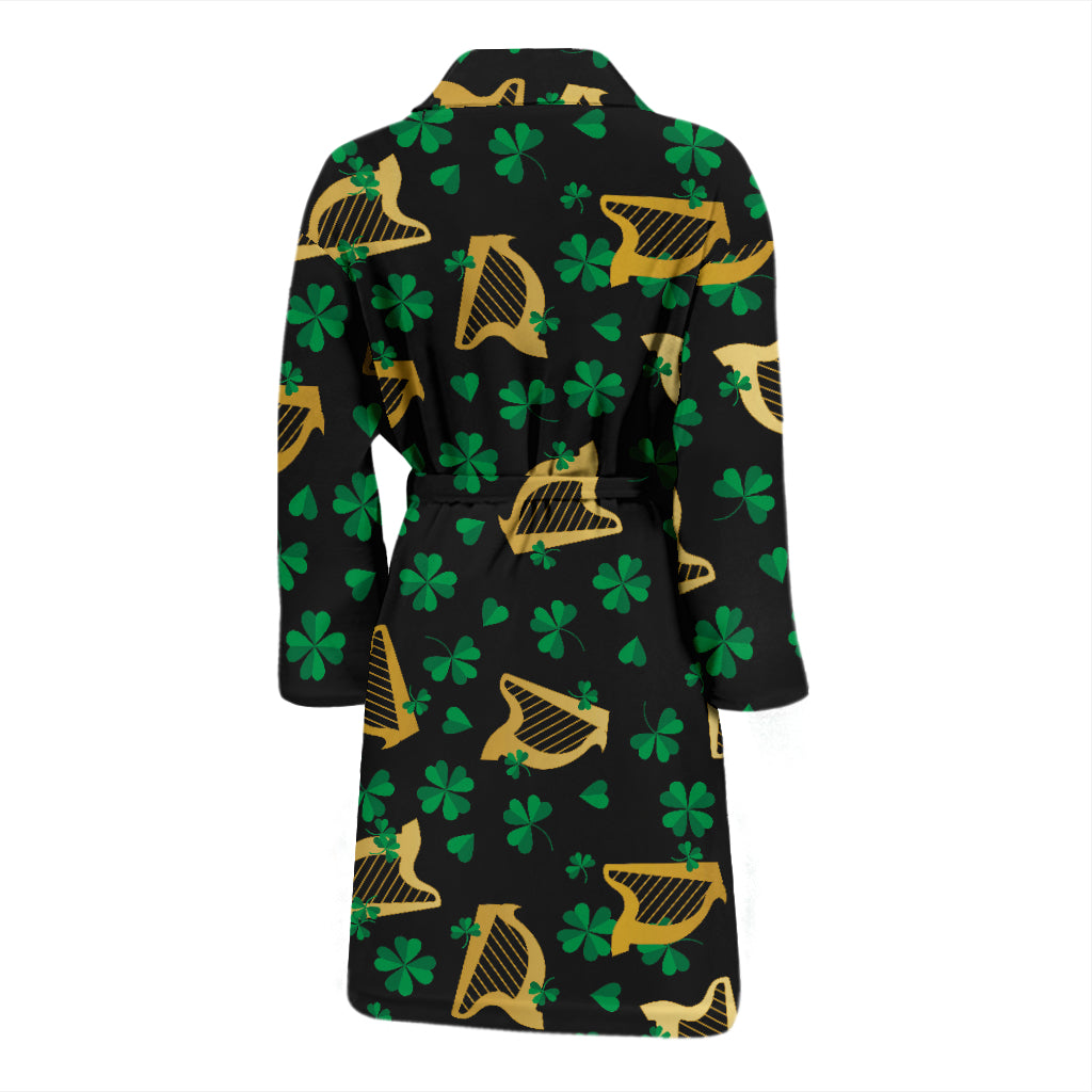 Harp Print Design LKS402 Men Bathrobe