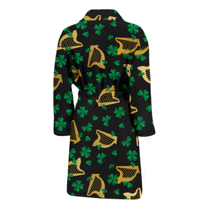 Harp Print Design LKS402 Men Bathrobe