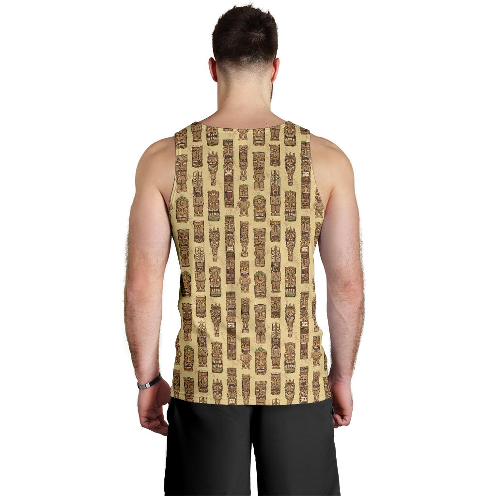 Totem Tiki Style Themed Design Men Tank Top