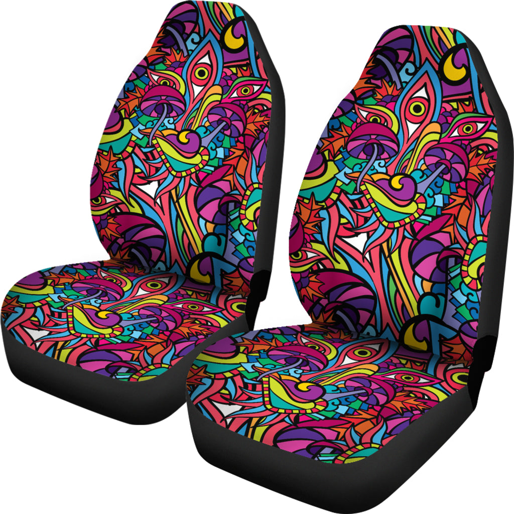 Trippy Print Design LKS302 Car Seat Covers