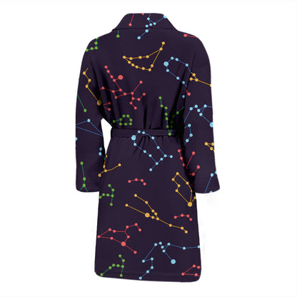 Zodiac Print Design LKS301 Men Bathrobe