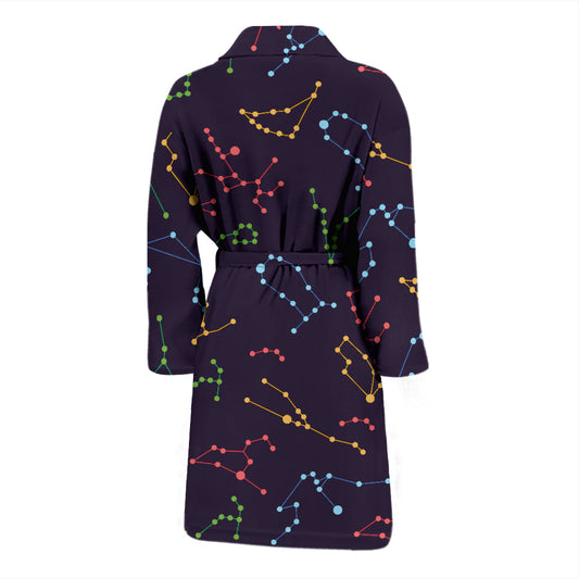 Zodiac Print Design LKS301 Men Bathrobe