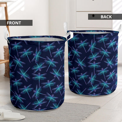 Dragonfly Hand Drawn Style Print Laundry Basket