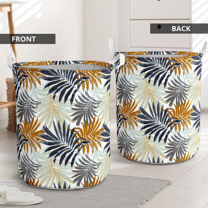 Colorful Tropical Palm Leaves Laundry Basket