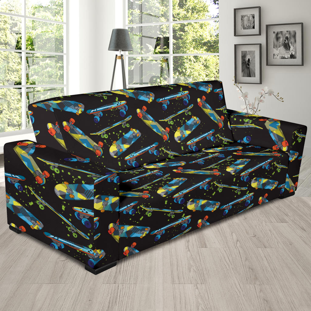 Skateboard Print Design LKS305 Sofa Slipcover