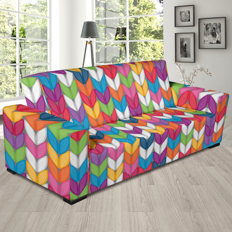 Knit Pattern Print Design 01 Sofa Slipcover