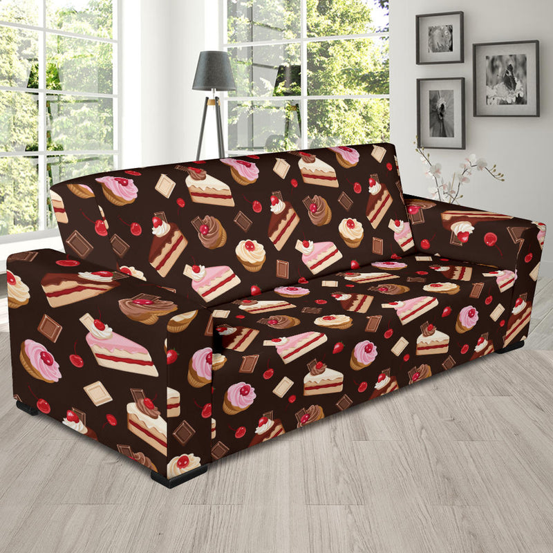 Cake Pattern Print Design 04 Sofa Slipcover