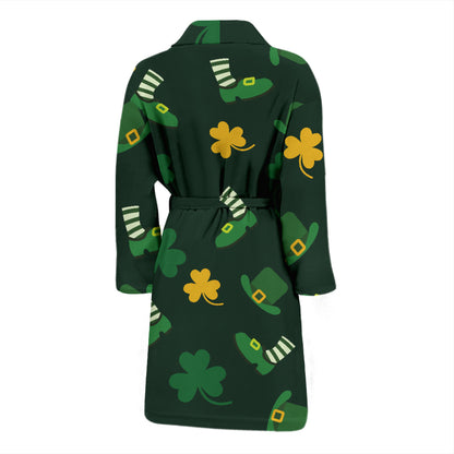 St Patricks Day Print Design LKS306 Men Bathrobe