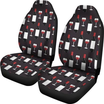 Wine Print Design LKS309 Car Seat Covers