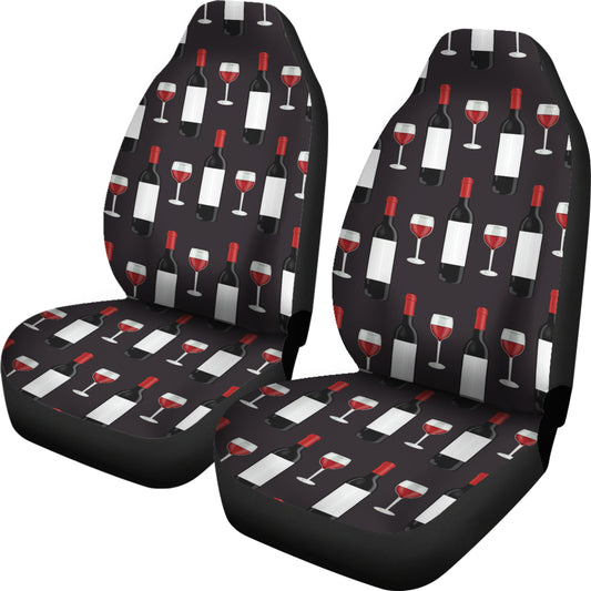 Wine Print Design LKS309 Car Seat Covers