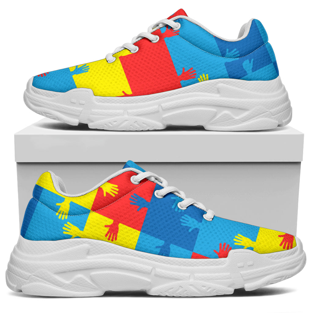 Autism Awareness Design Themed Print Chunky Sneakers