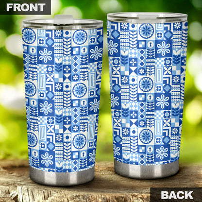 Swedish Print Pattern Tumbler