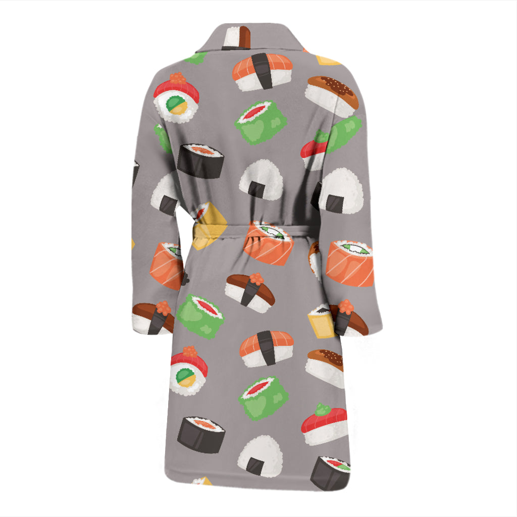 Sushi Print Design LKS307 Men Bathrobe