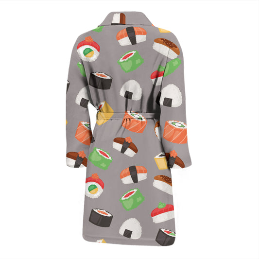 Sushi Print Design LKS307 Men Bathrobe