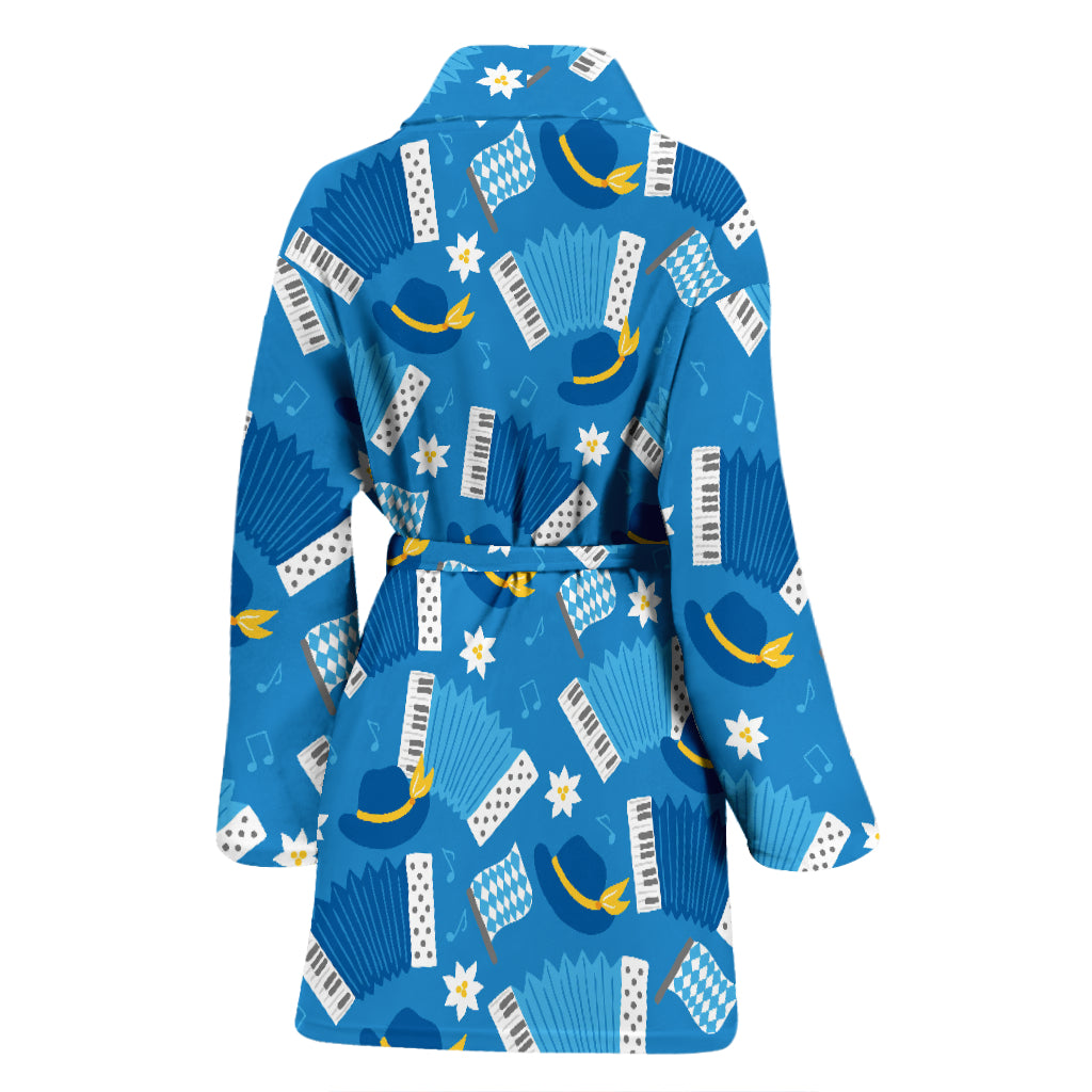 Accordion Print Design LKS401 Women Bathrobe
