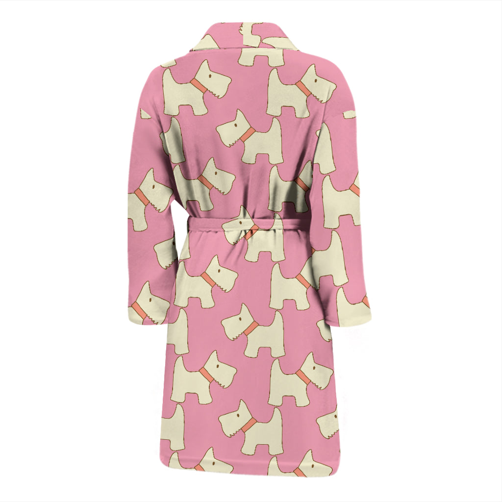 Scottish Terriers Print Design LKS306 Men Bathrobe