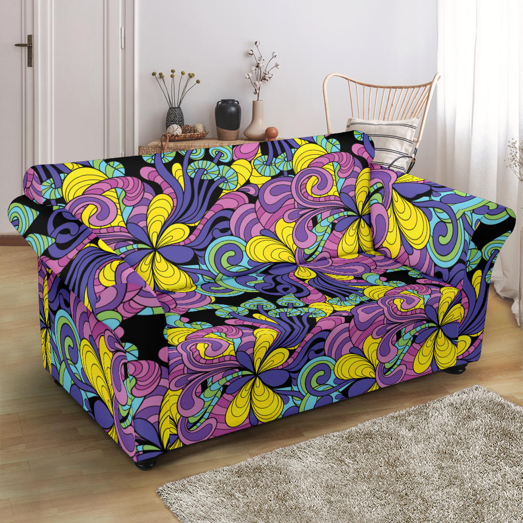 Trippy Print Design LKS305 Loveseat Couch Slipcover