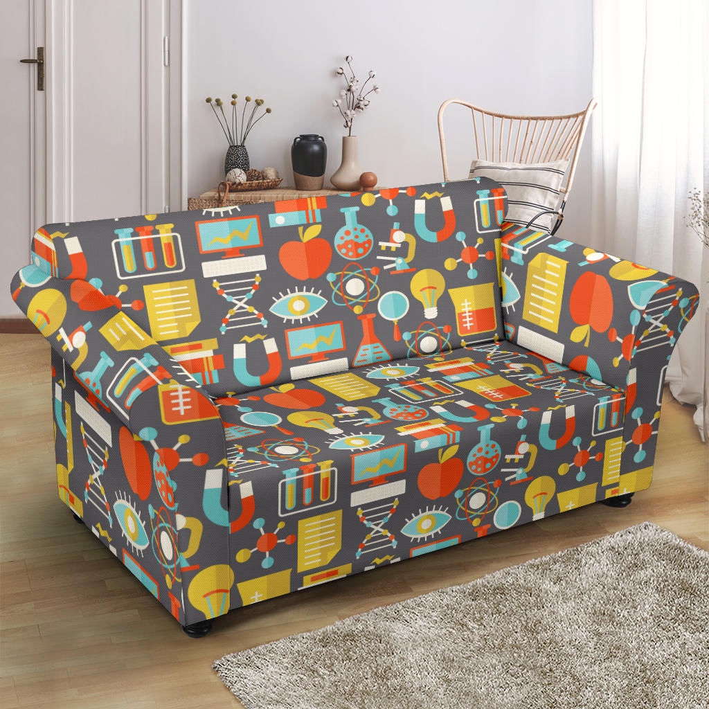 Science Print Design LKS302 Loveseat Couch Slipcover
