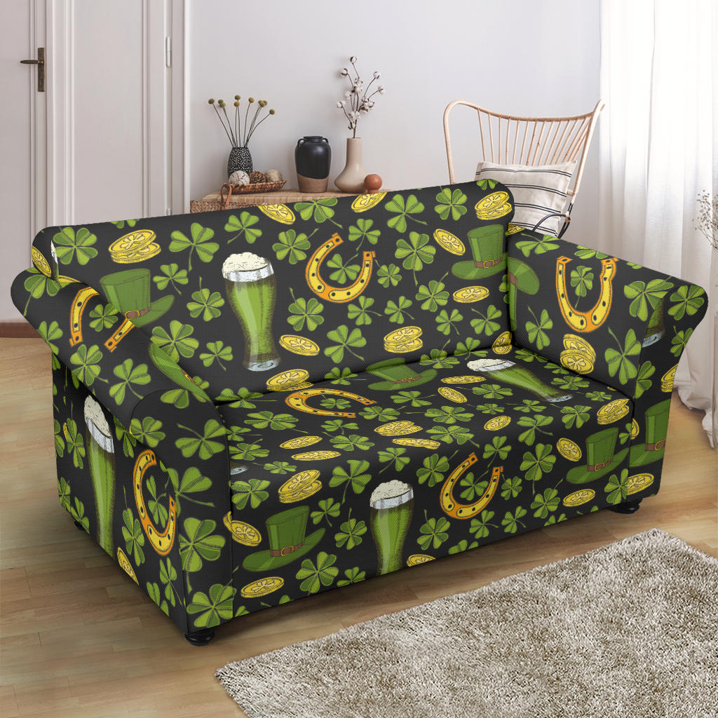 St Patricks Day Print Design LKS307 Loveseat Couch Slipcover