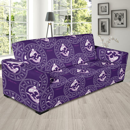 Pisces Pattern Print Design A02 Sofa Slipcover