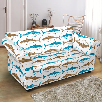 Tuna Fish Print Design LKS301 Loveseat Couch Slipcover