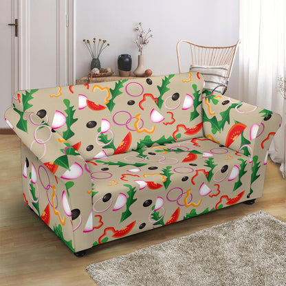 Salad Print Design LKS303 Loveseat Couch Slipcover