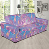 Psychedelic Mushroom Pattern Print Design A01 Sofa Slipcover