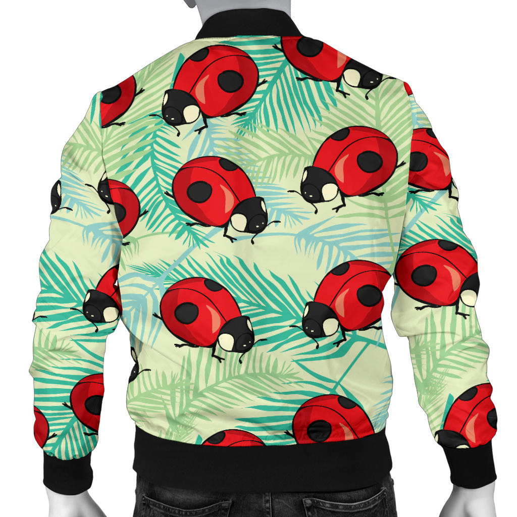 Ladybug Cute Print Pattern Men Bomber Jacket