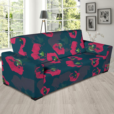 Morning Glory Pattern Print Design 01 Sofa Slipcover