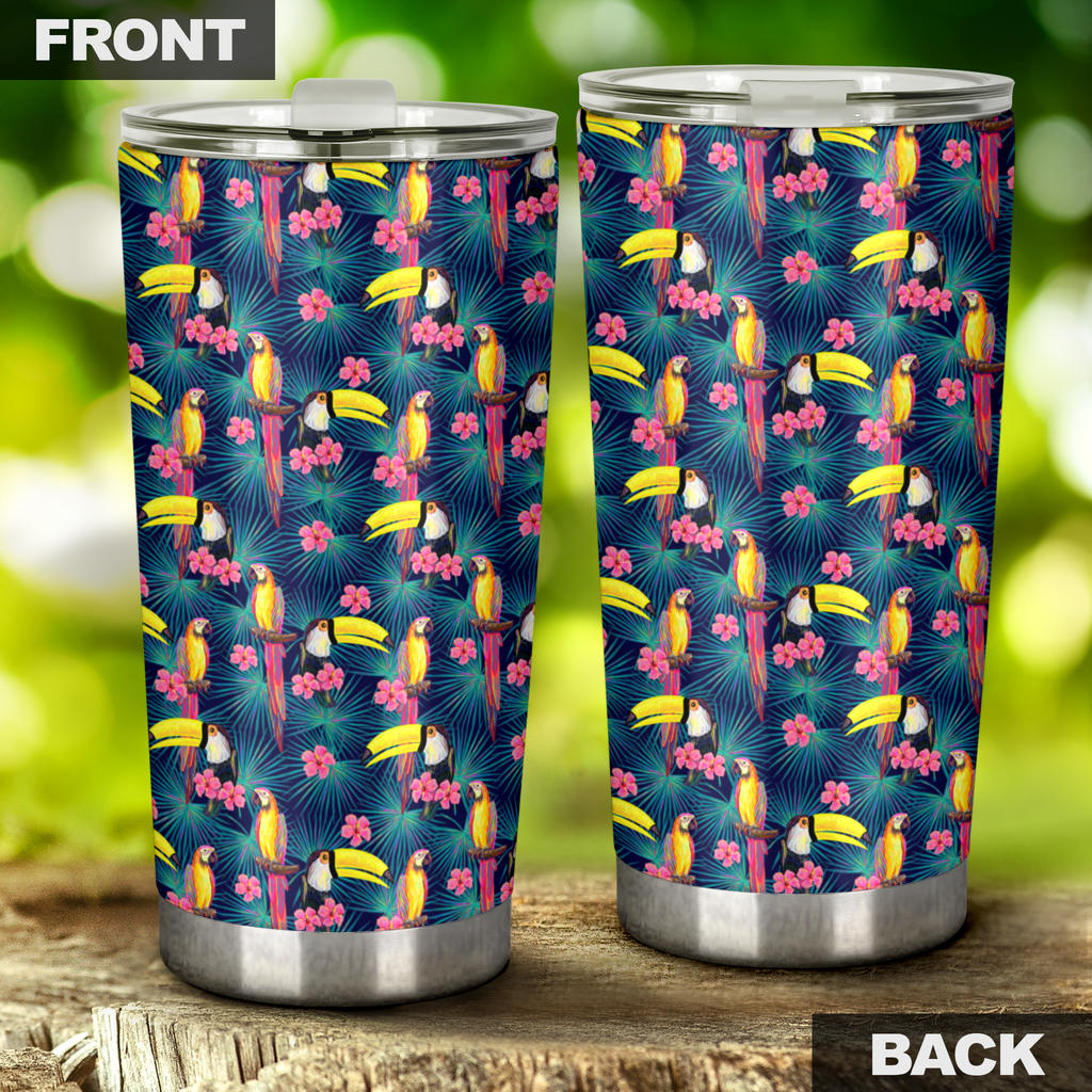 Toucan Parrot Design Tumbler