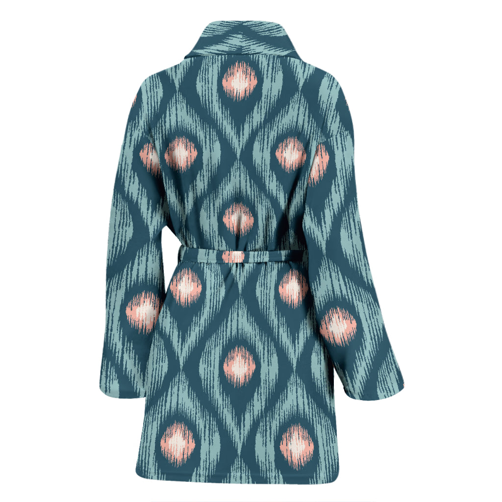 Ikat Print Design LKS402 Women Bathrobe