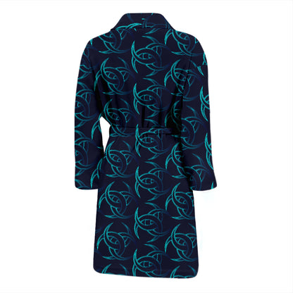 Vikings Print Design LKS302 Men Bathrobe