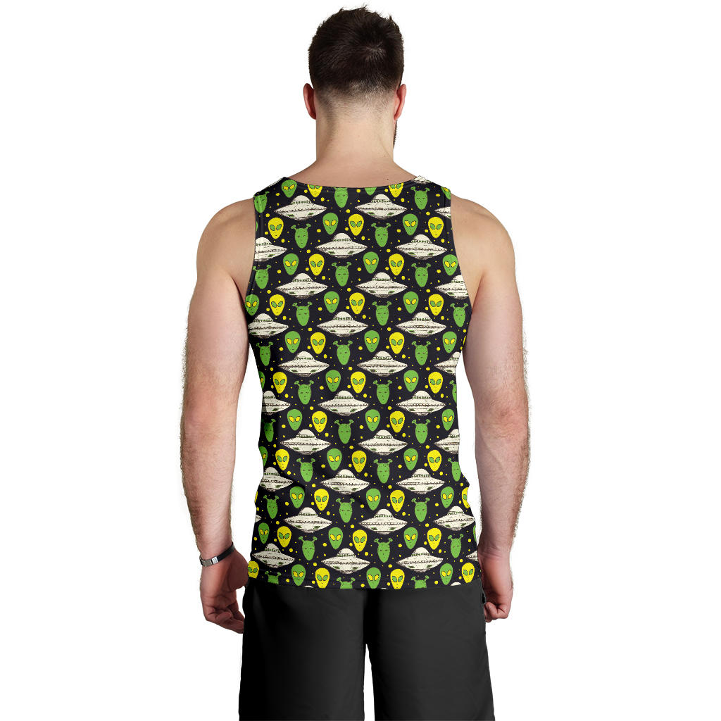 Alien UFO Pattern Men Tank Top