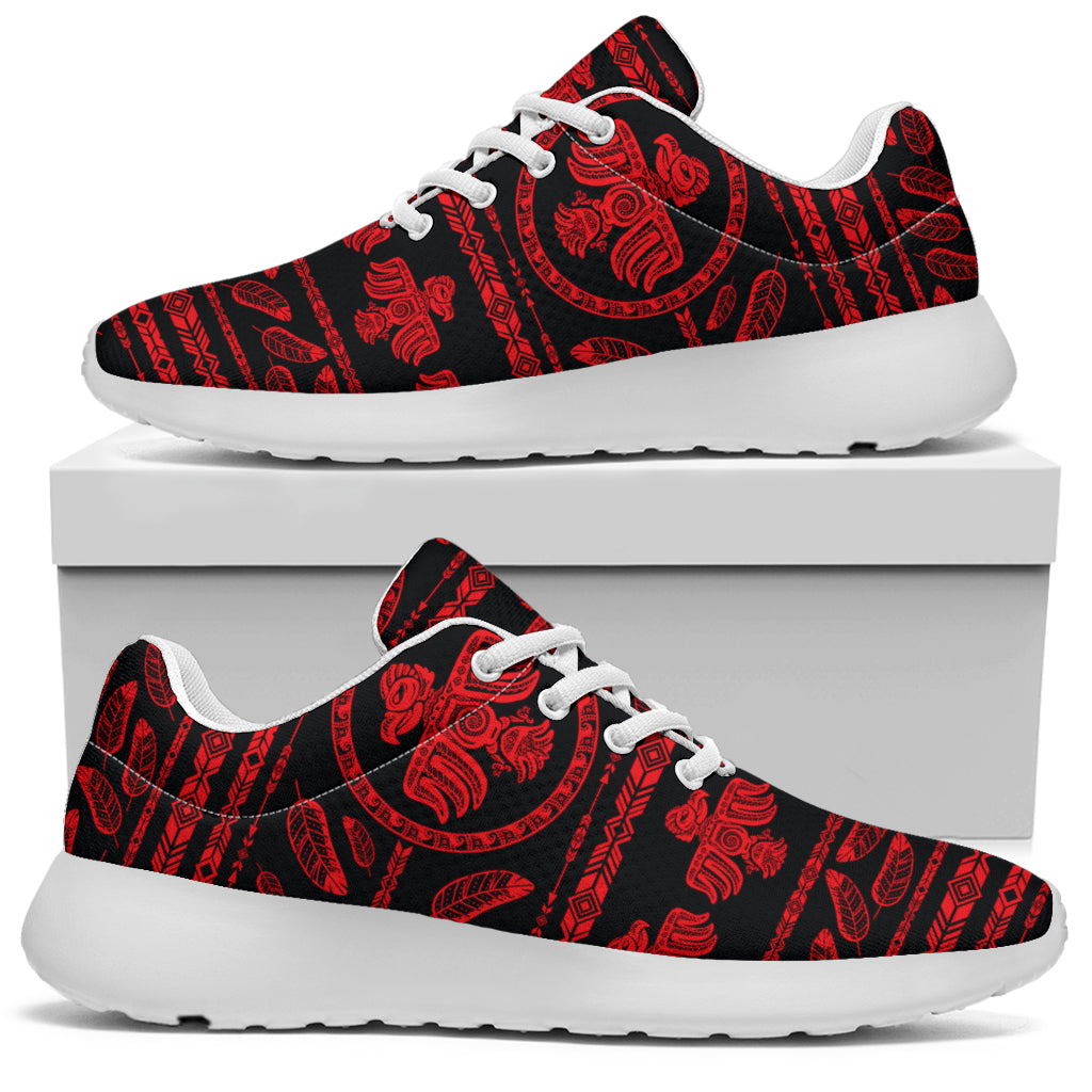 Native American Eagle Themed Print Athletic Shoes