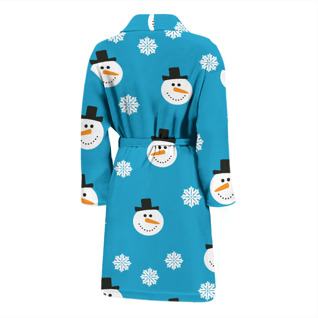 Snowman Print Design LKS303 Men Bathrobe